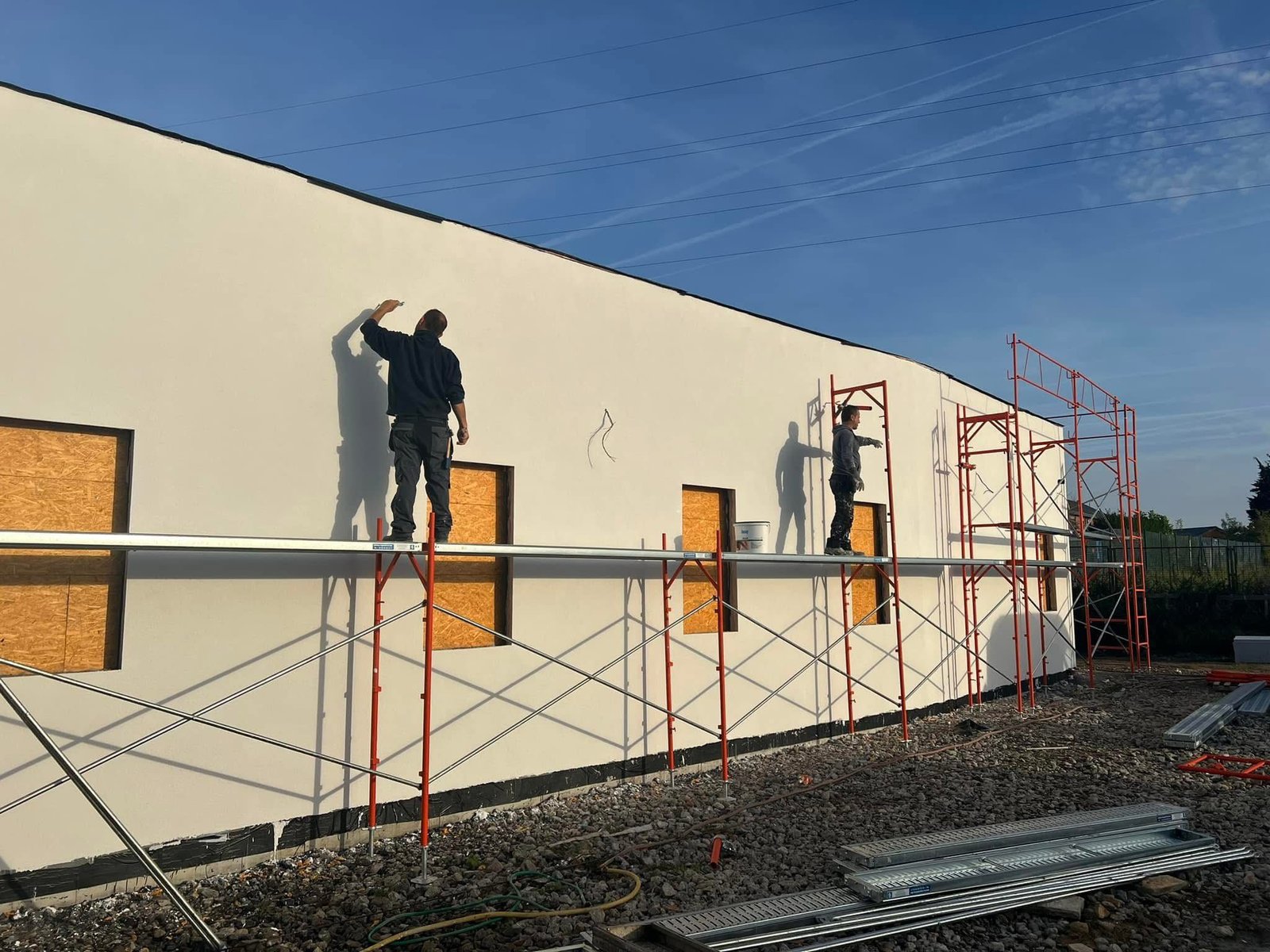 Construction site team